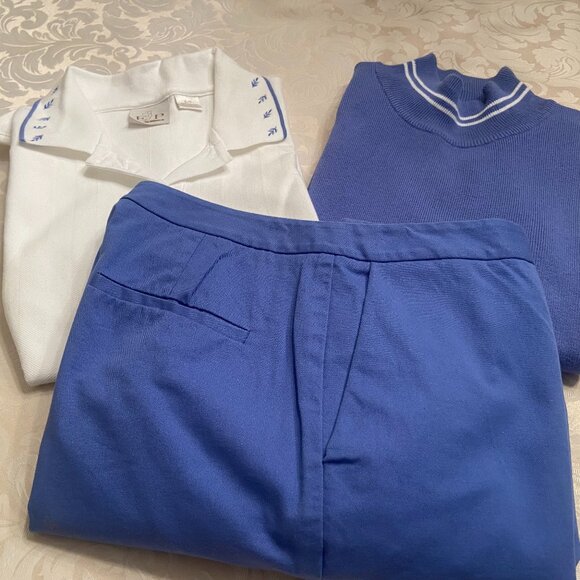 EP Pro Women's Capri Pants Sz 6 + Mock Neck Shell & Sleeveless Top Sz S/P - Picture 2 of 15